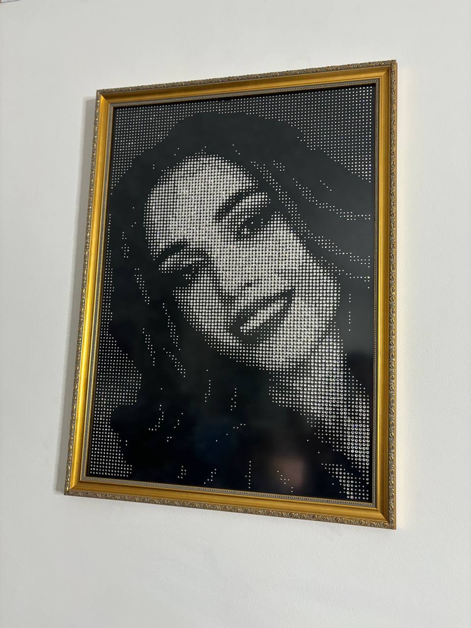 Rhinestone Custom Portraits for Birthdays, Weddings, Unique Gifts