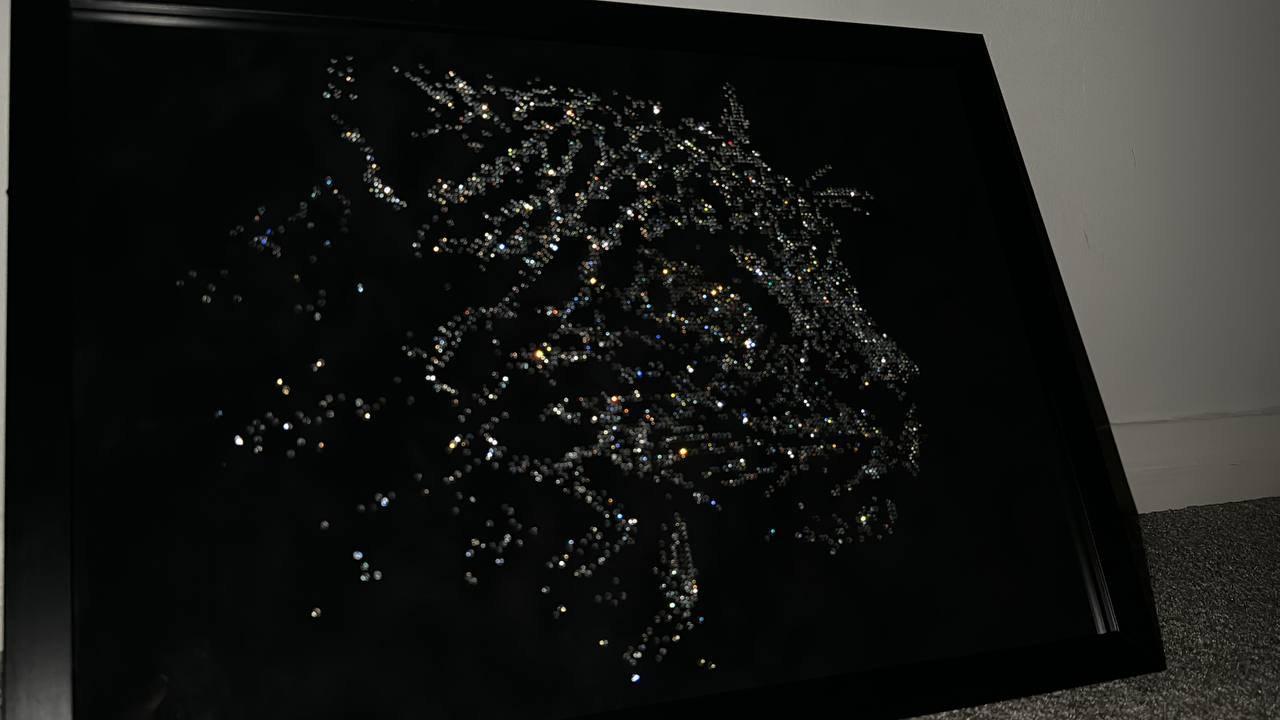 Rhinestones Leopard Wall Poster