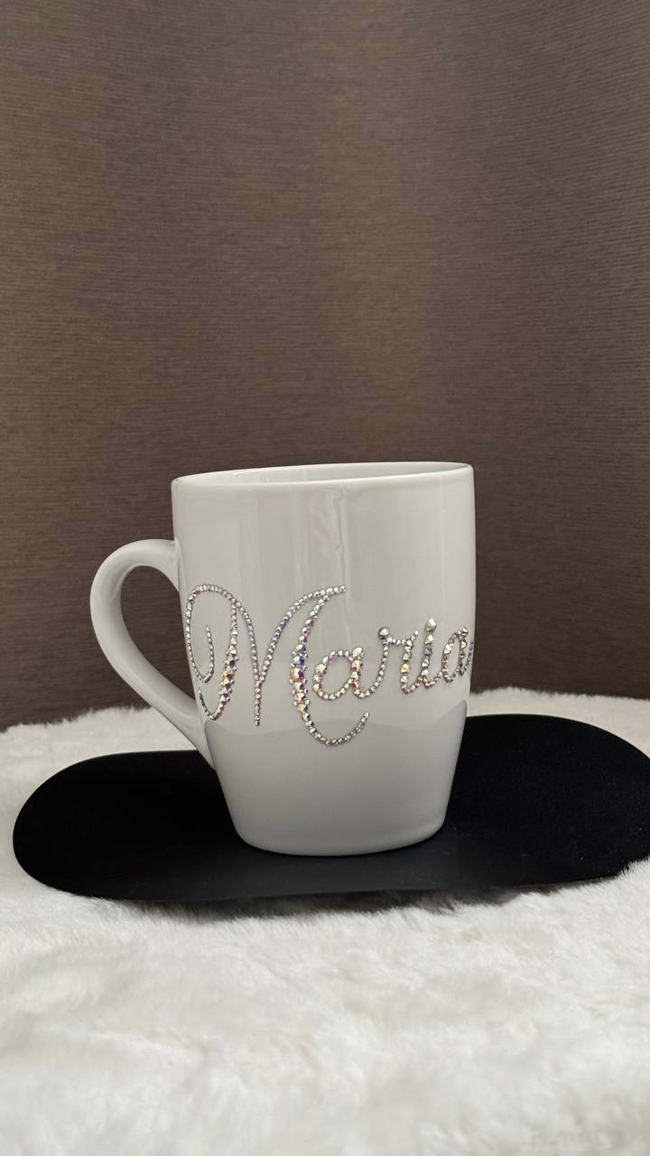 Personalised Rhinestone Name Mug