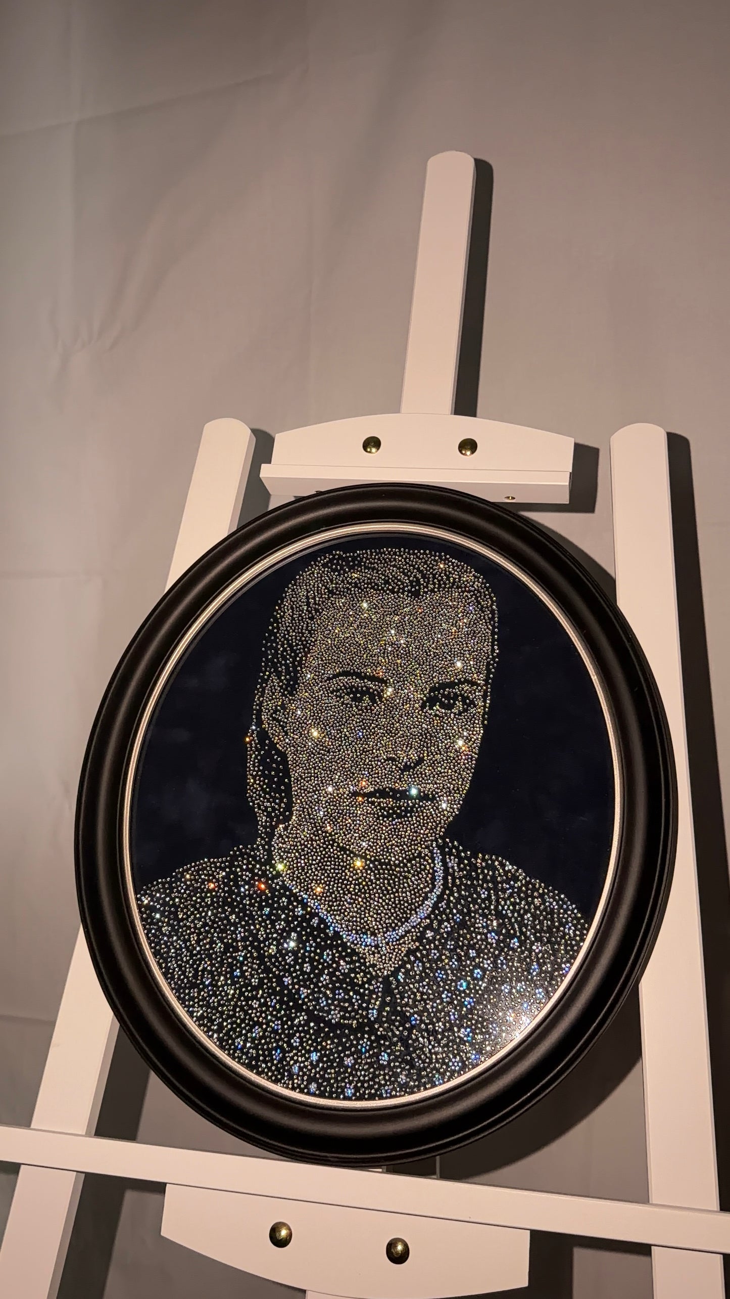 Handmade Rhinestone Portrait
