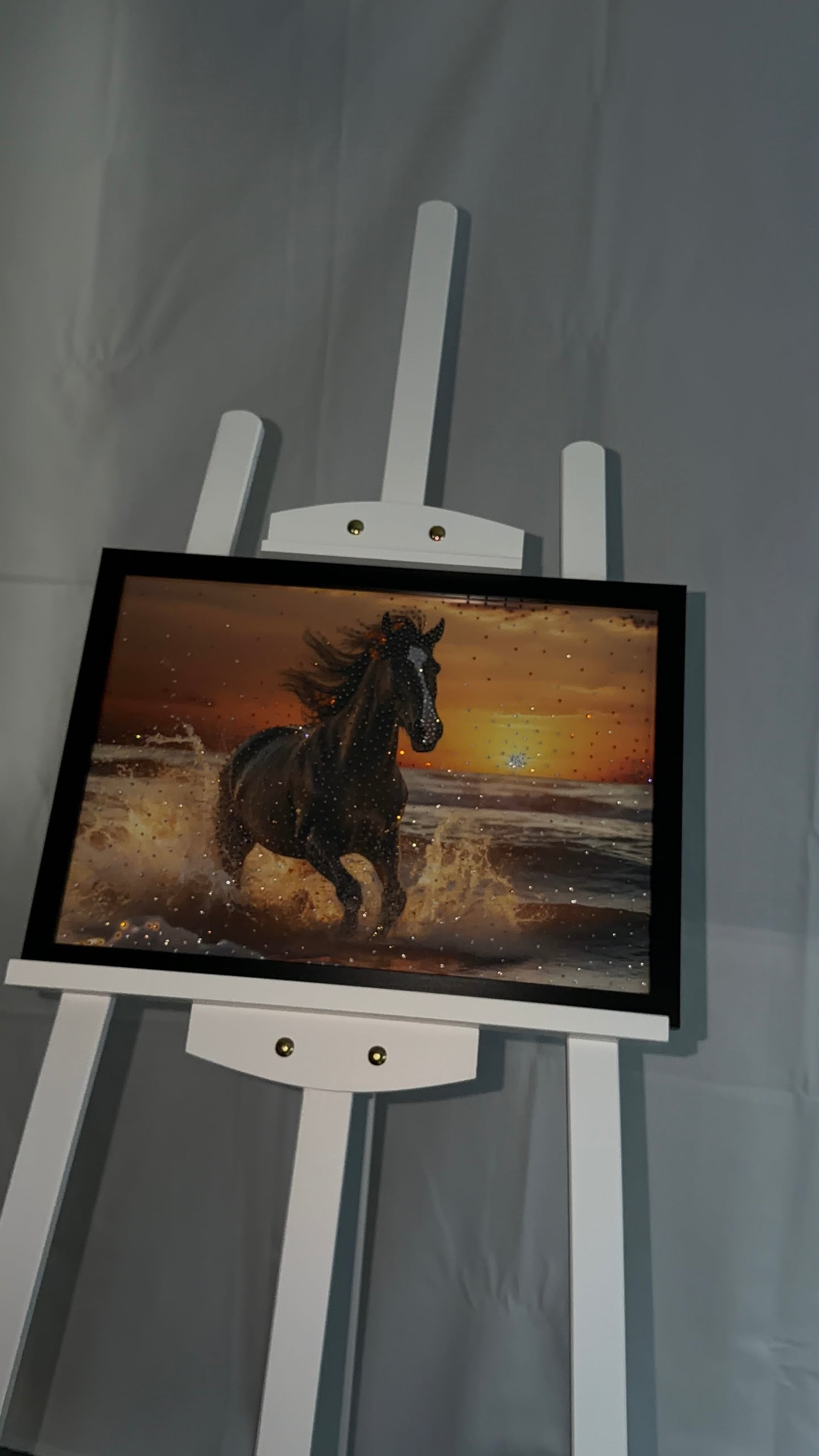 Luxury Horse Rhinestone Artwork