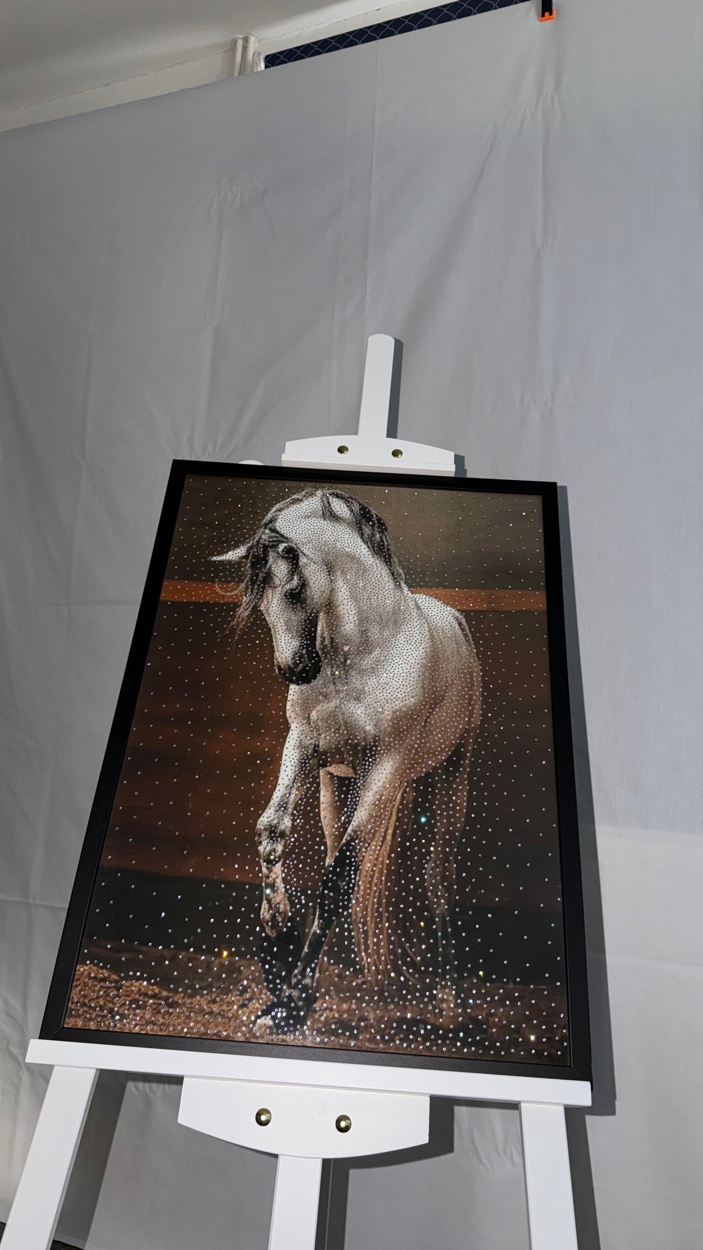 Luxury Horse Rhinestone Artwork