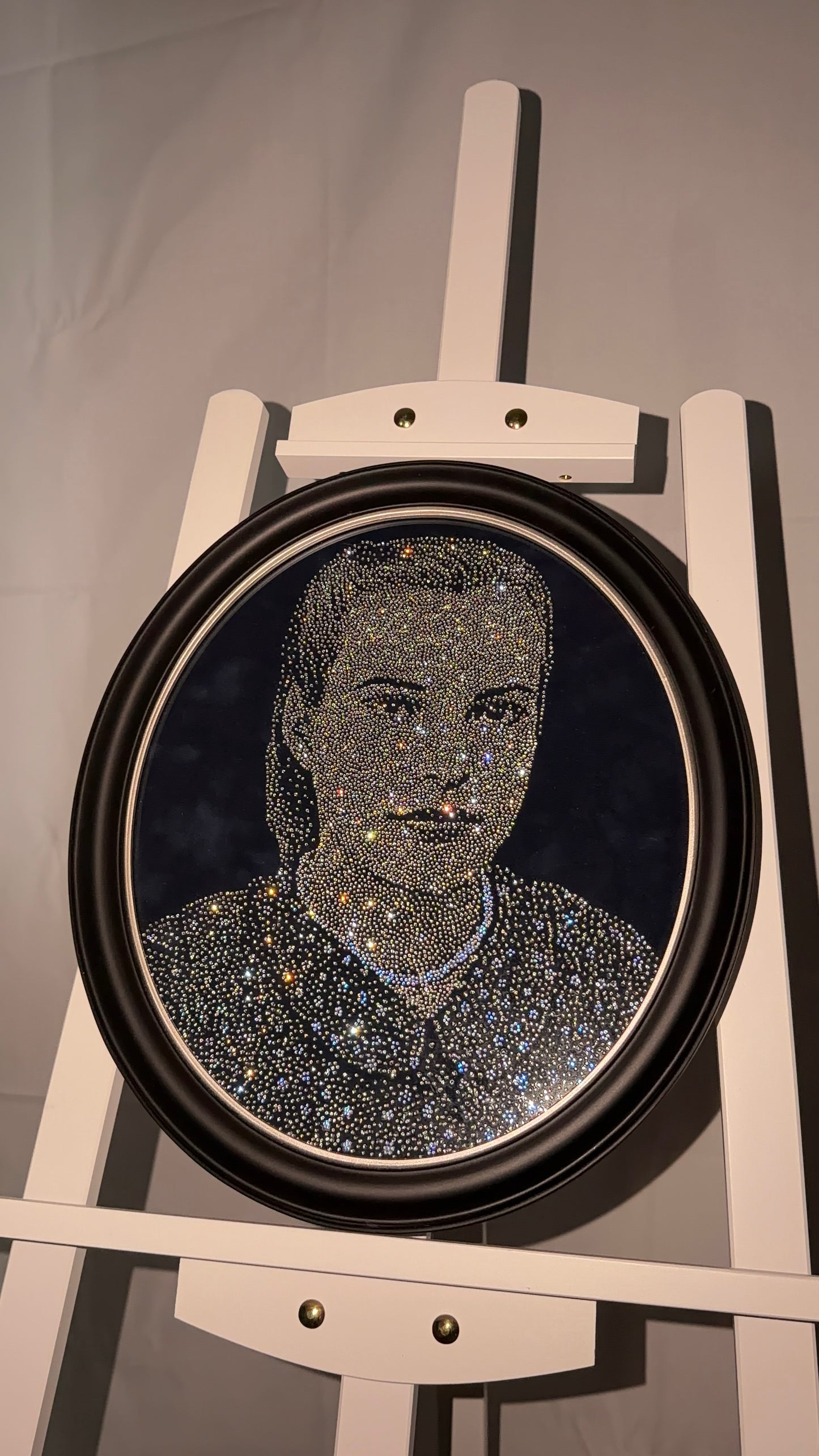 Handmade Rhinestone Portrait