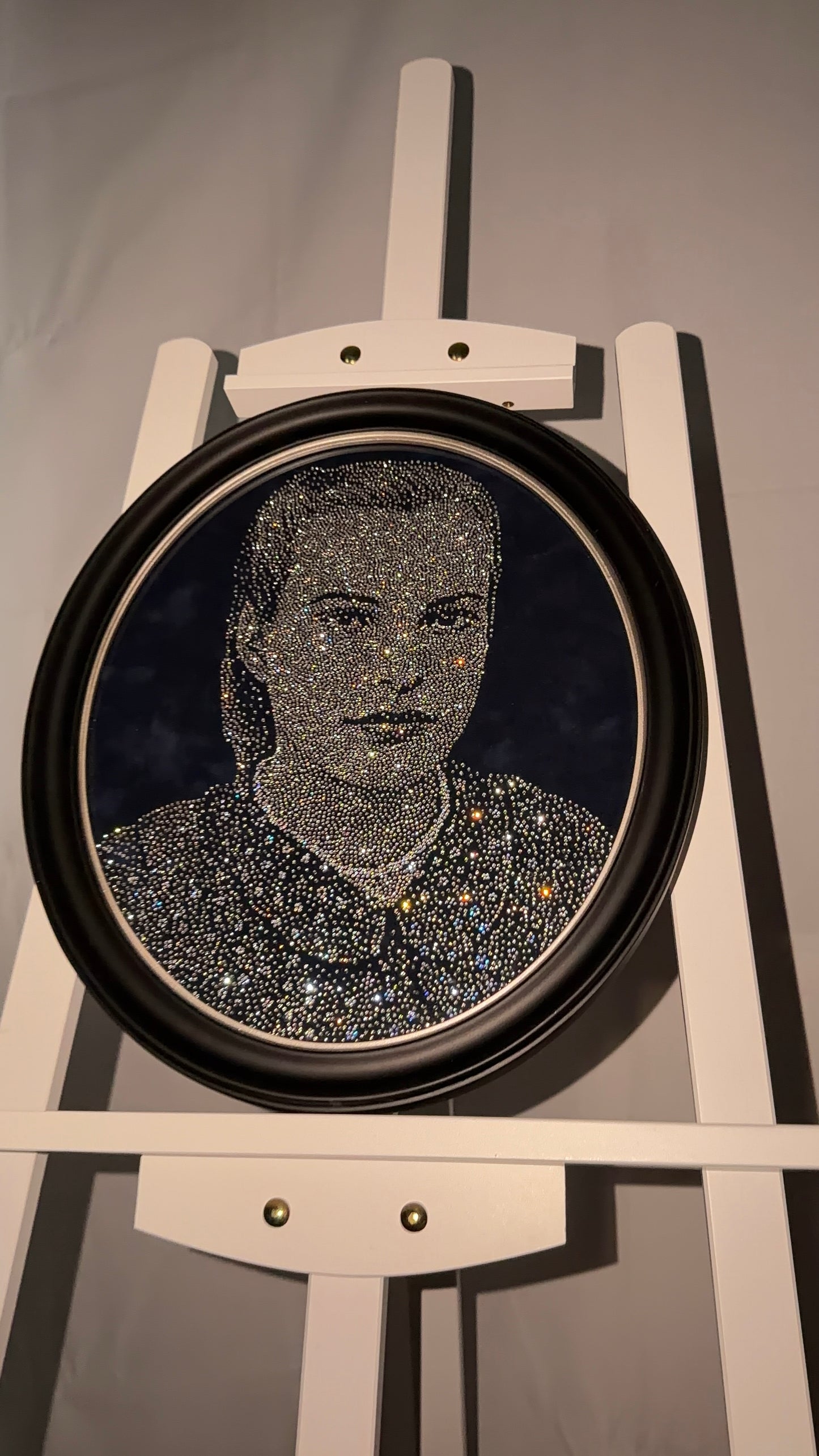 Handmade Rhinestone Portrait
