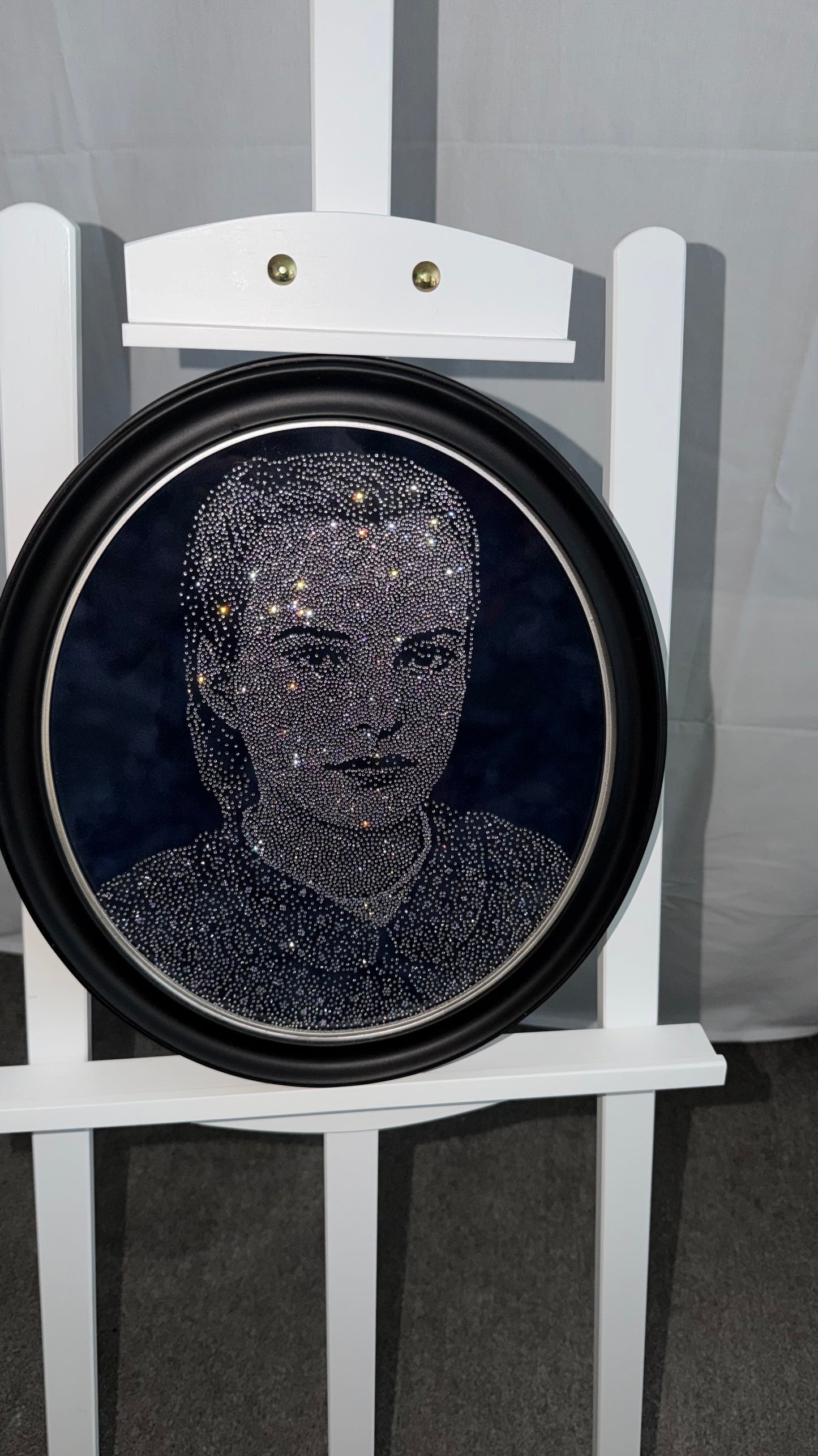 Handmade Rhinestone Portrait