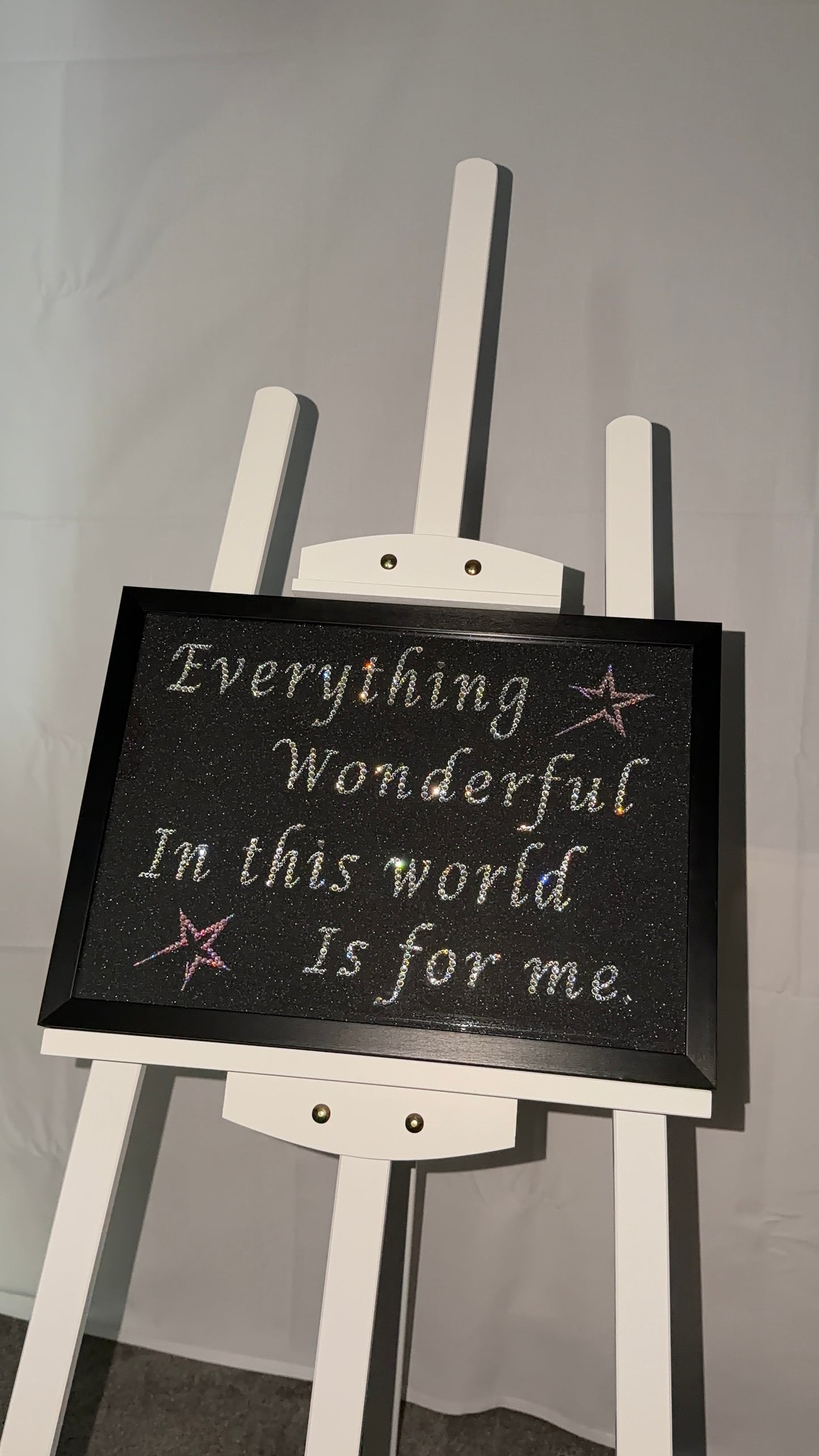 Rhinestone Affirmation Wall Art