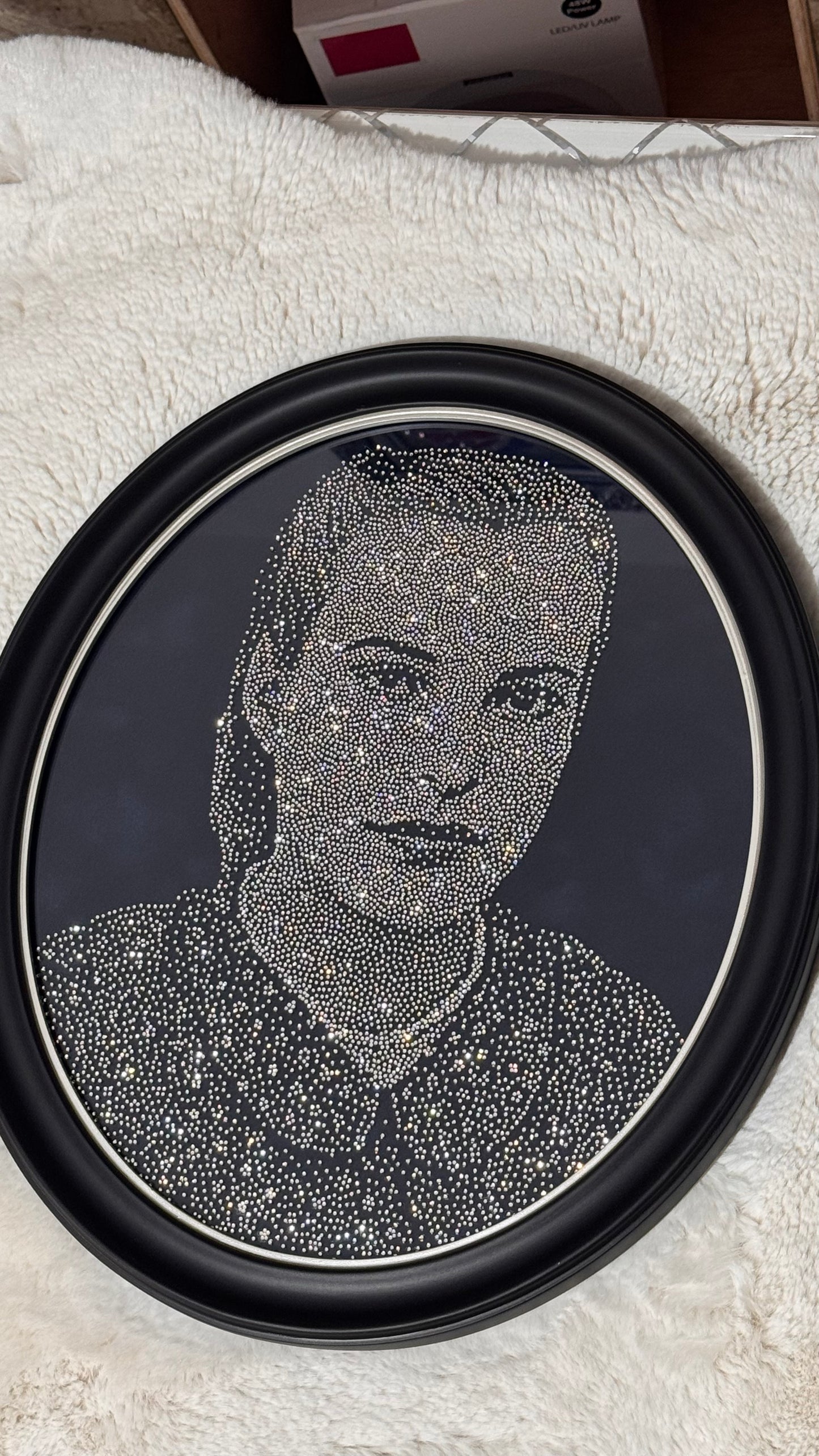 Handmade Rhinestone Portrait