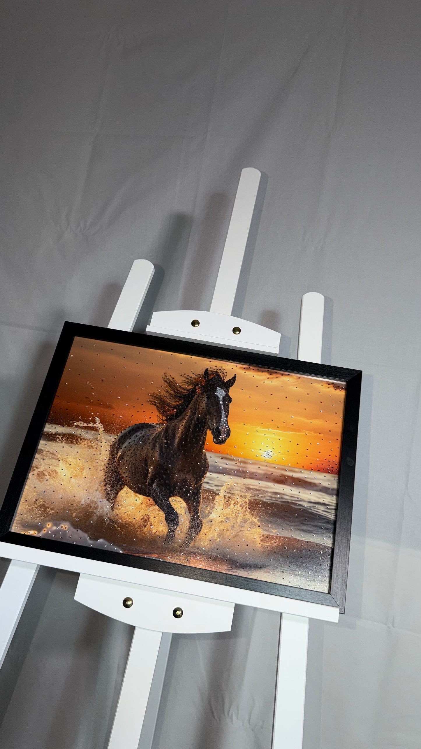 Luxury Horse Rhinestone Artwork
