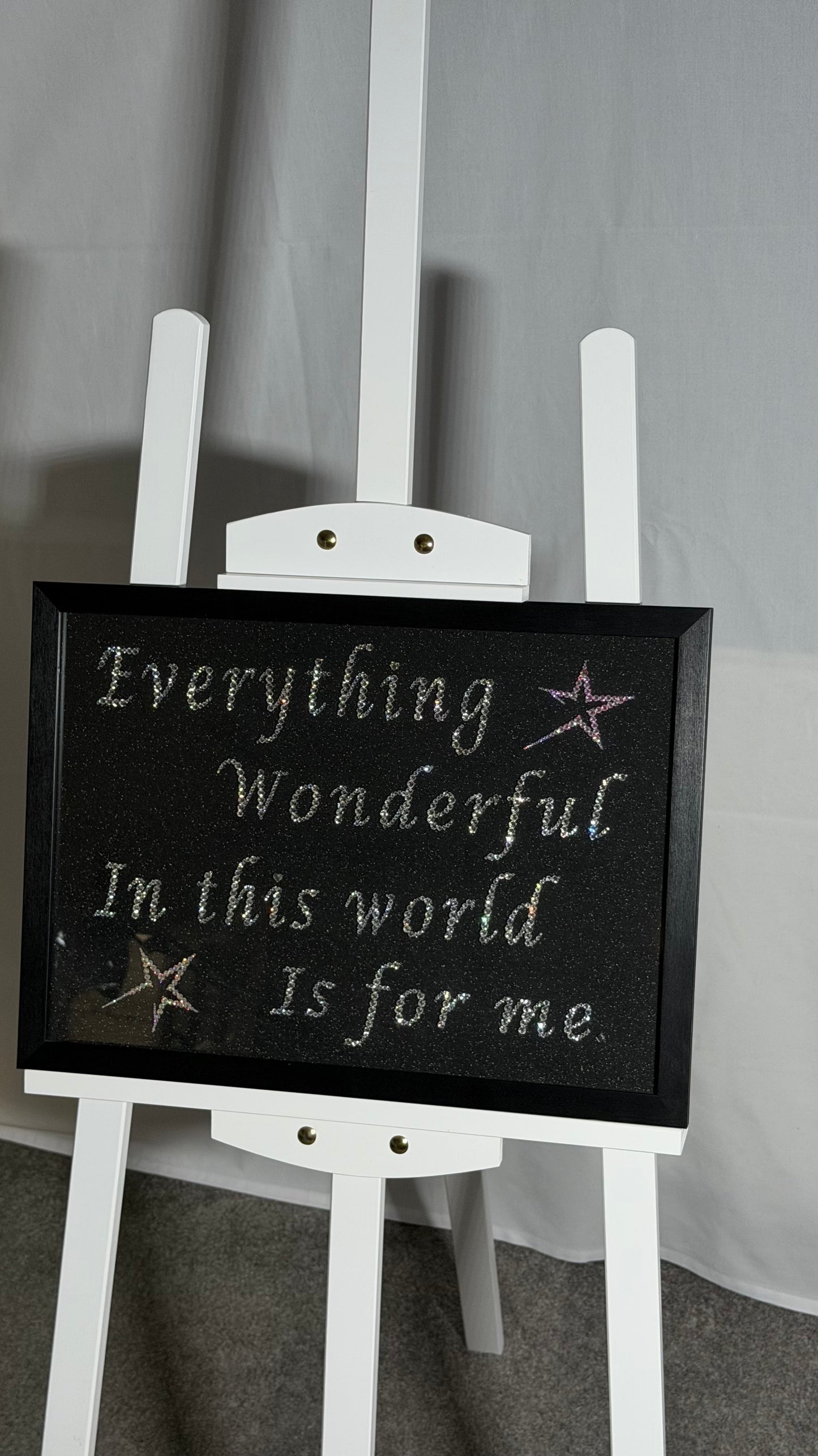 Rhinestone Affirmation Wall Art