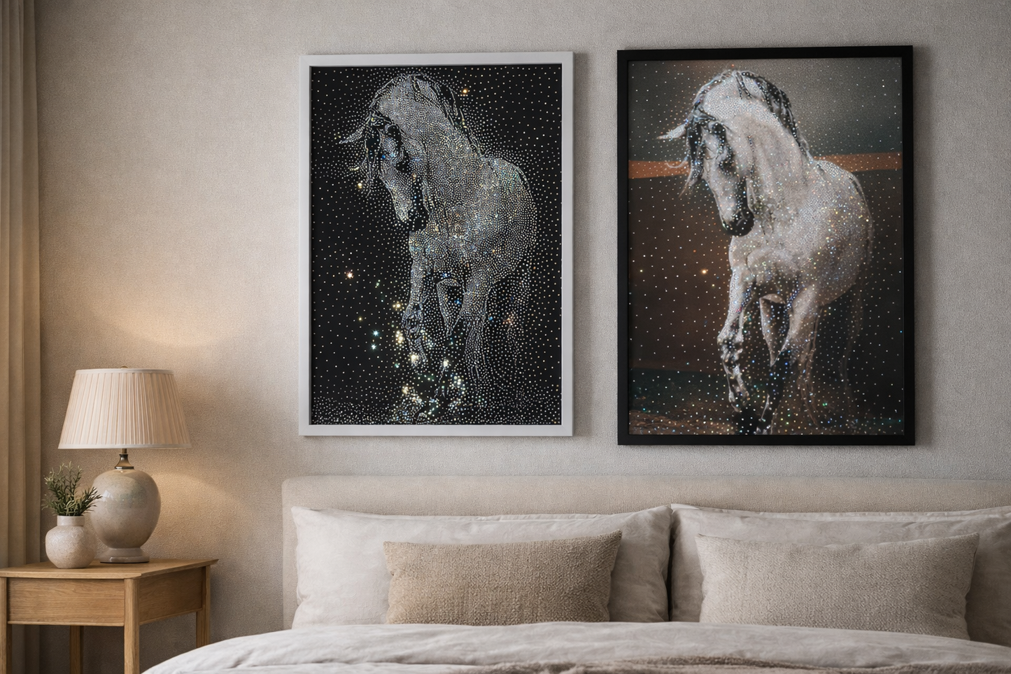 Luxury Horse Rhinestone Artwork