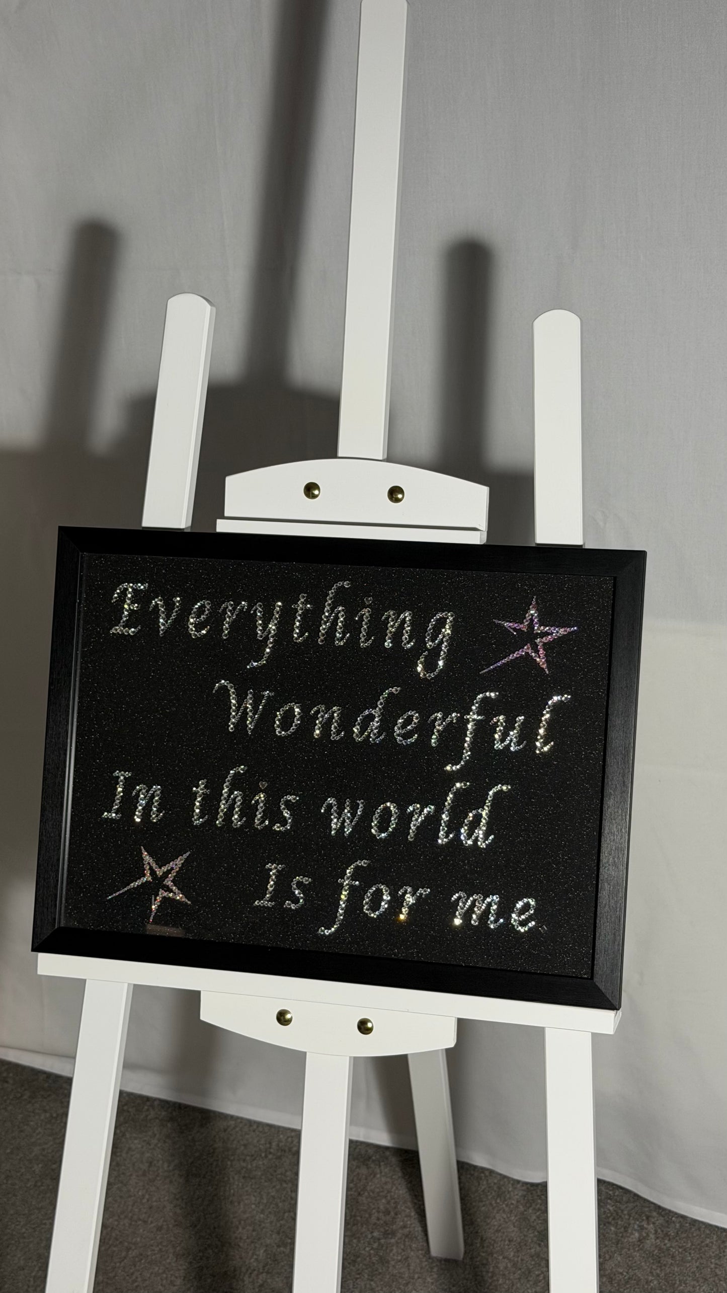Rhinestone Affirmation Wall Art