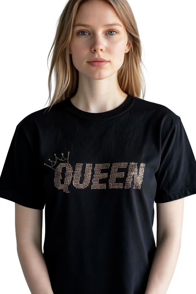 Personalised Rhinestone T-Shirt